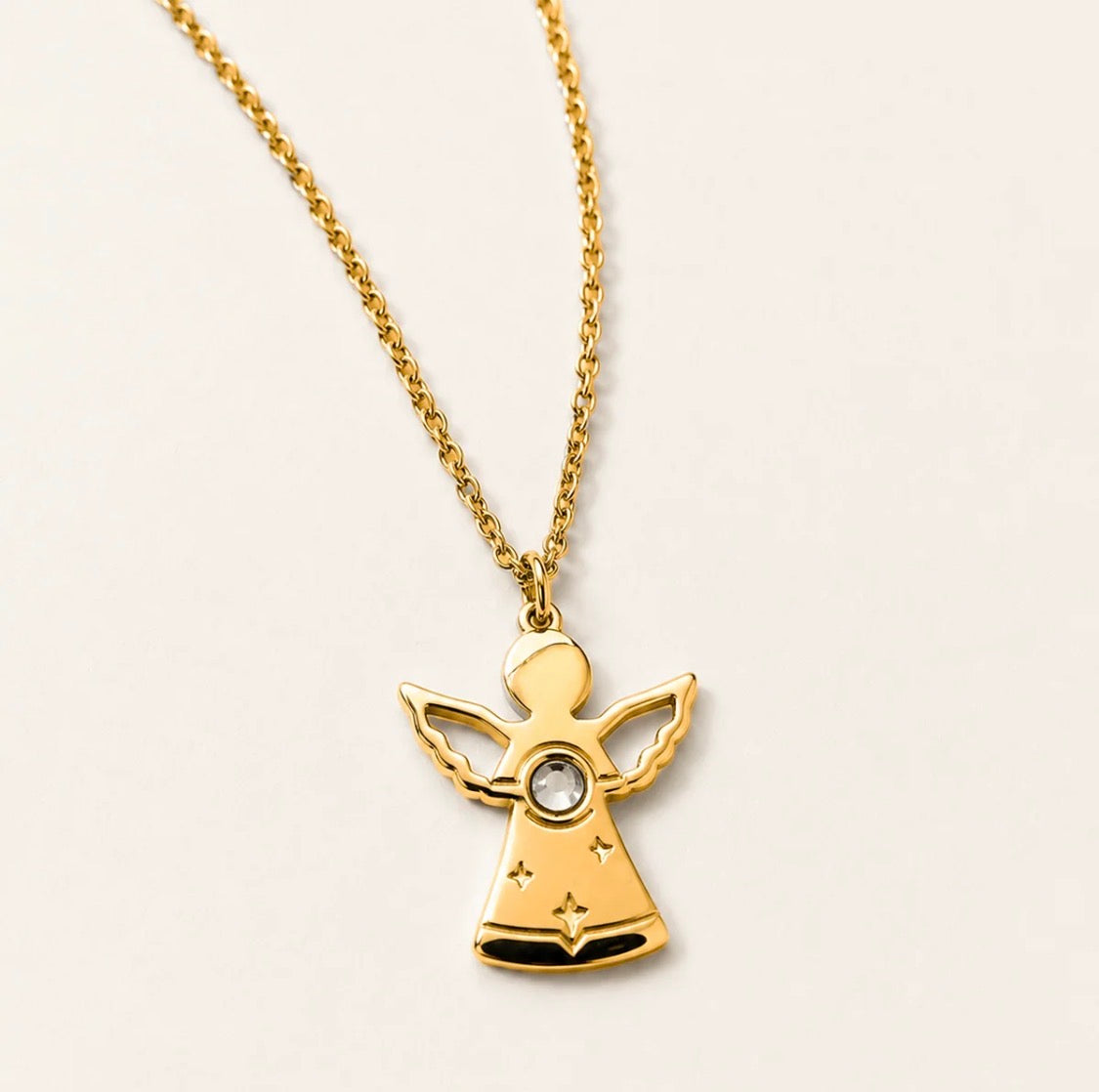 COLLANA ANGEL ACCIAIO DORATO