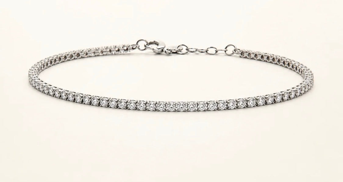 BRACCIALE TENNIS BIANCO