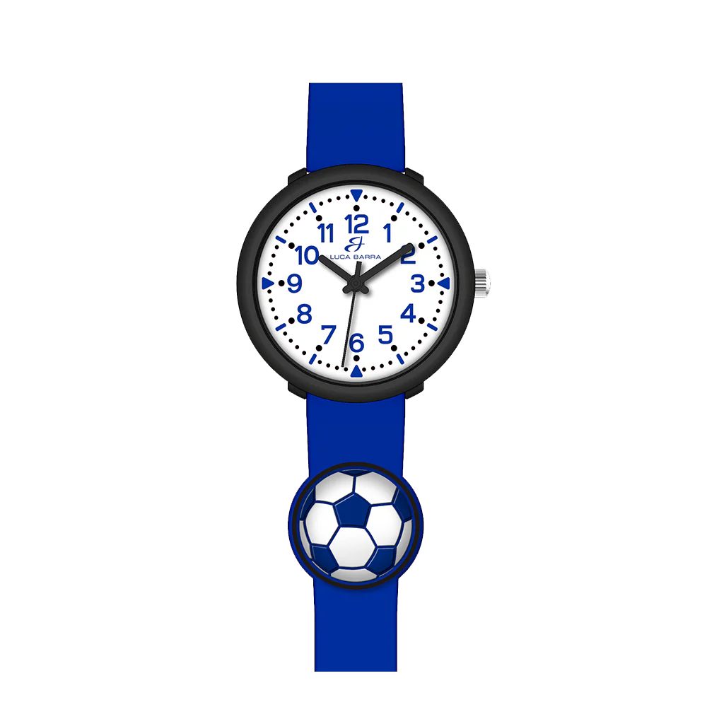 OROLOGIO BAMBINO BLU CON PALLONE