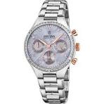 OROLOGIO DONNA CON PIETRE E SFONDO MADREPARLATO GRIGIO