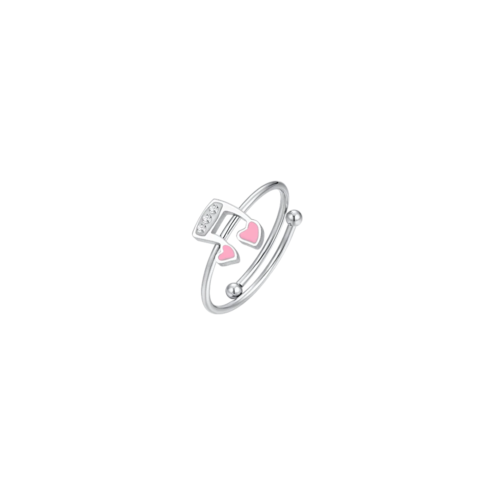 ANELLO BAMBINA IN ACCIAIO NOTA MUSICALE
