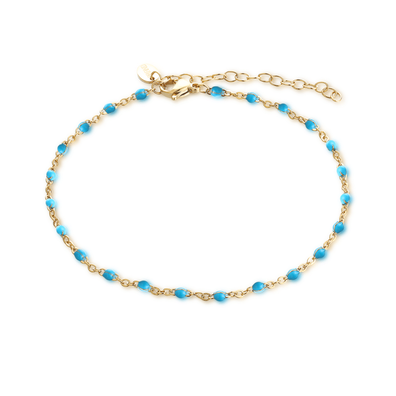 CAVIGLIERA CON SMALTO TIFFANY BASE GIALLA