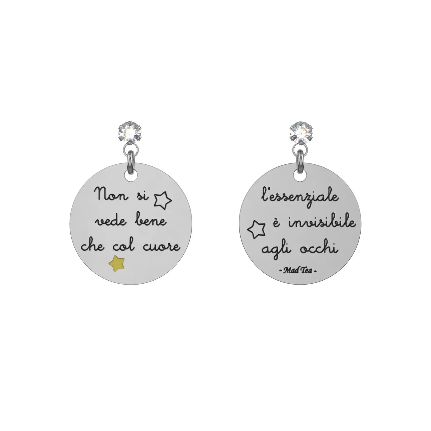 Orecchini “L’essenziale è invisibile agli occhi”