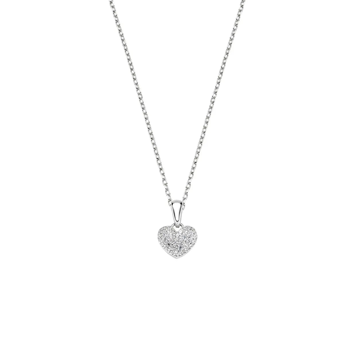 Collana con Mini Cuore Pavé