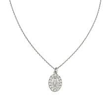 Collana Mini Madonna Miracolosa con Zirconi