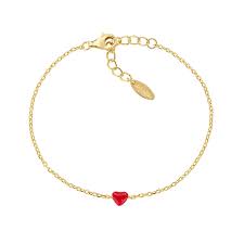 Bracciale Cuoricino in Acciaio Dorato