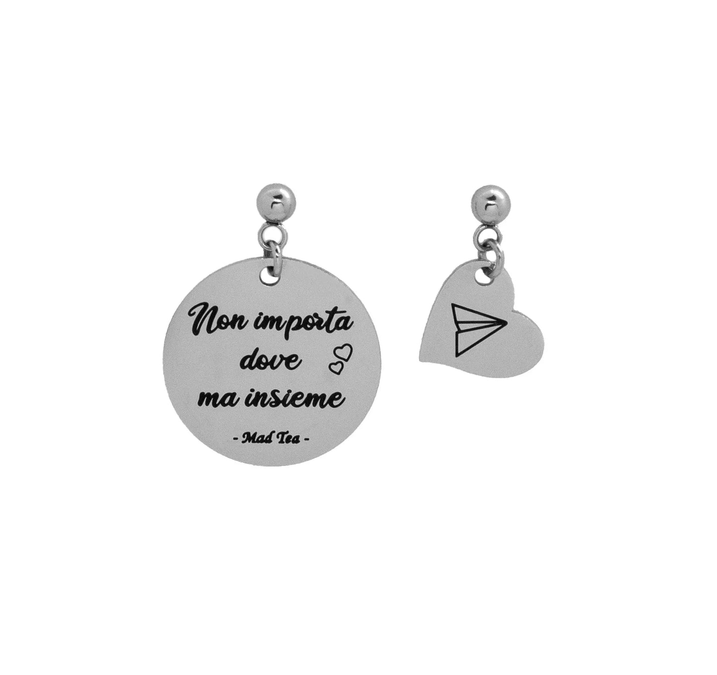 Orecchini “Non importa dove ma insieme”