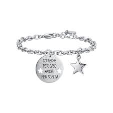 BRACCIALE DONNA IN ACCIAIO COLLEGHE PER CASO AMICHE PER SCELTA