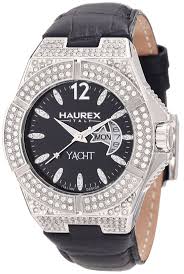 OROLOGIO HAUREX DONNA PELLE NERO