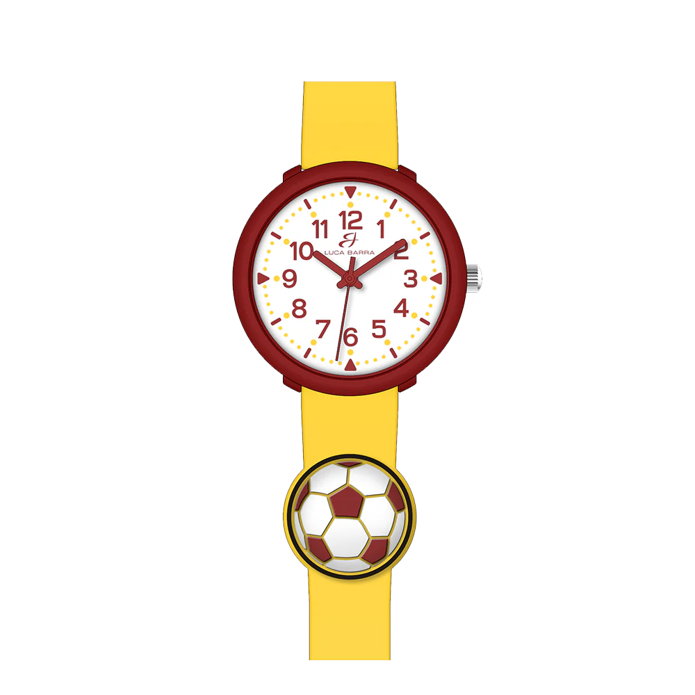OROLOGIO BAMBINO GIALLO CON PALLONE