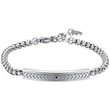 BRACCIALE CON ELEMENTO IN ACCIAIO