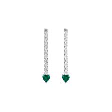 ORECCHINI TENNIS CUORE VERDE