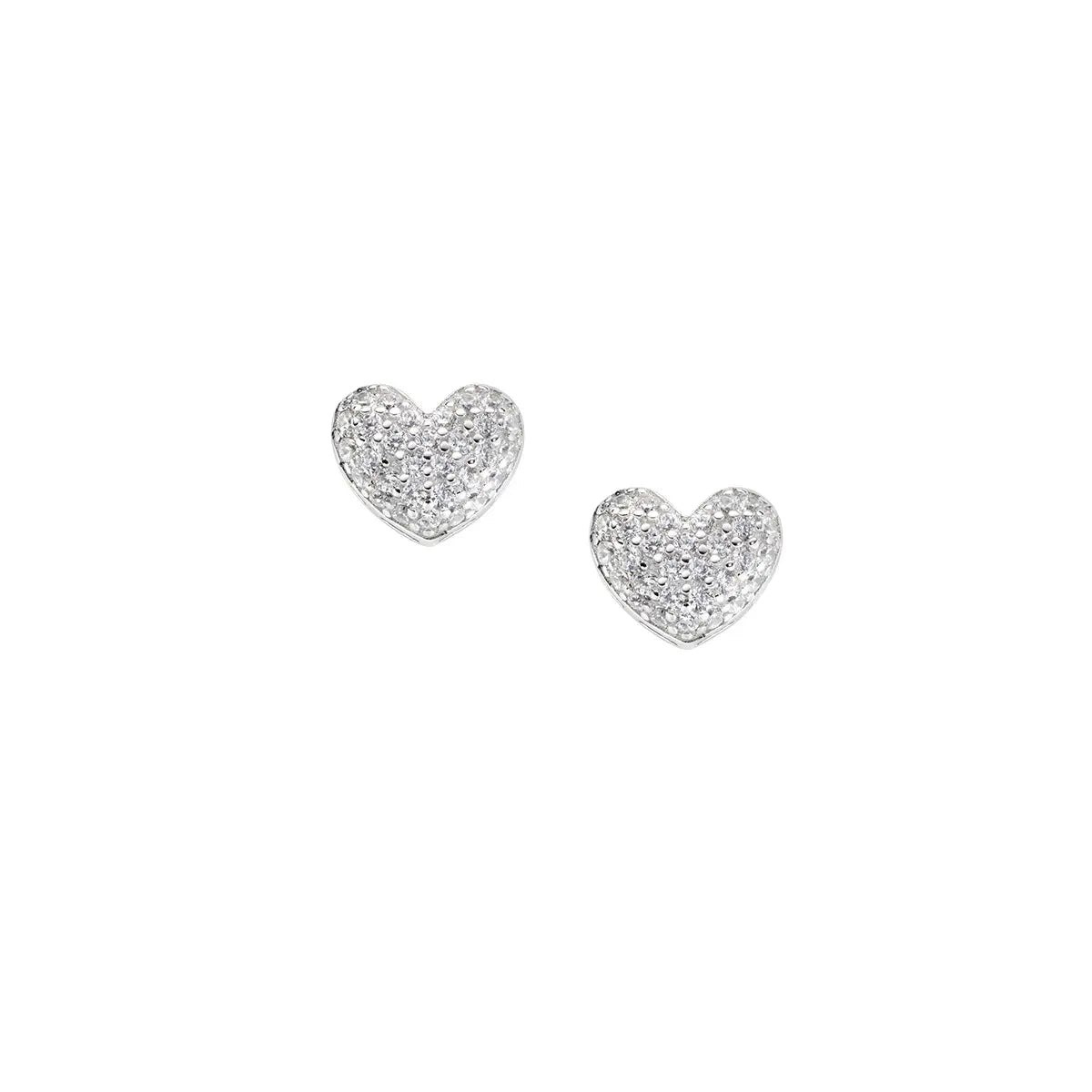 Orecchini Mini Cuore Pavé