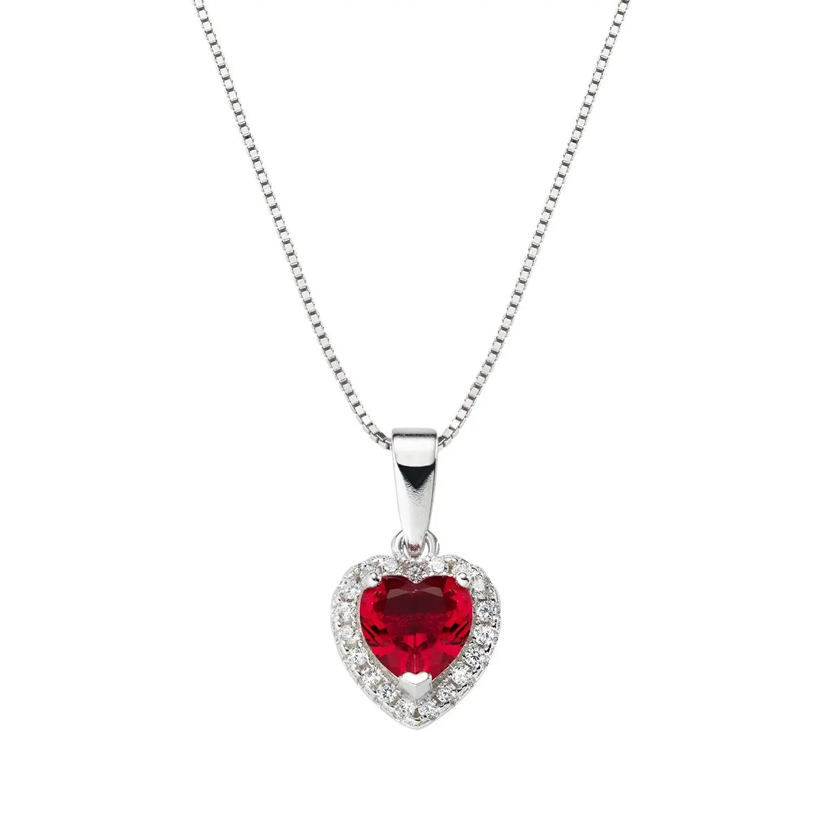 Collana Rodio Cuore dell'Oceano Rubino