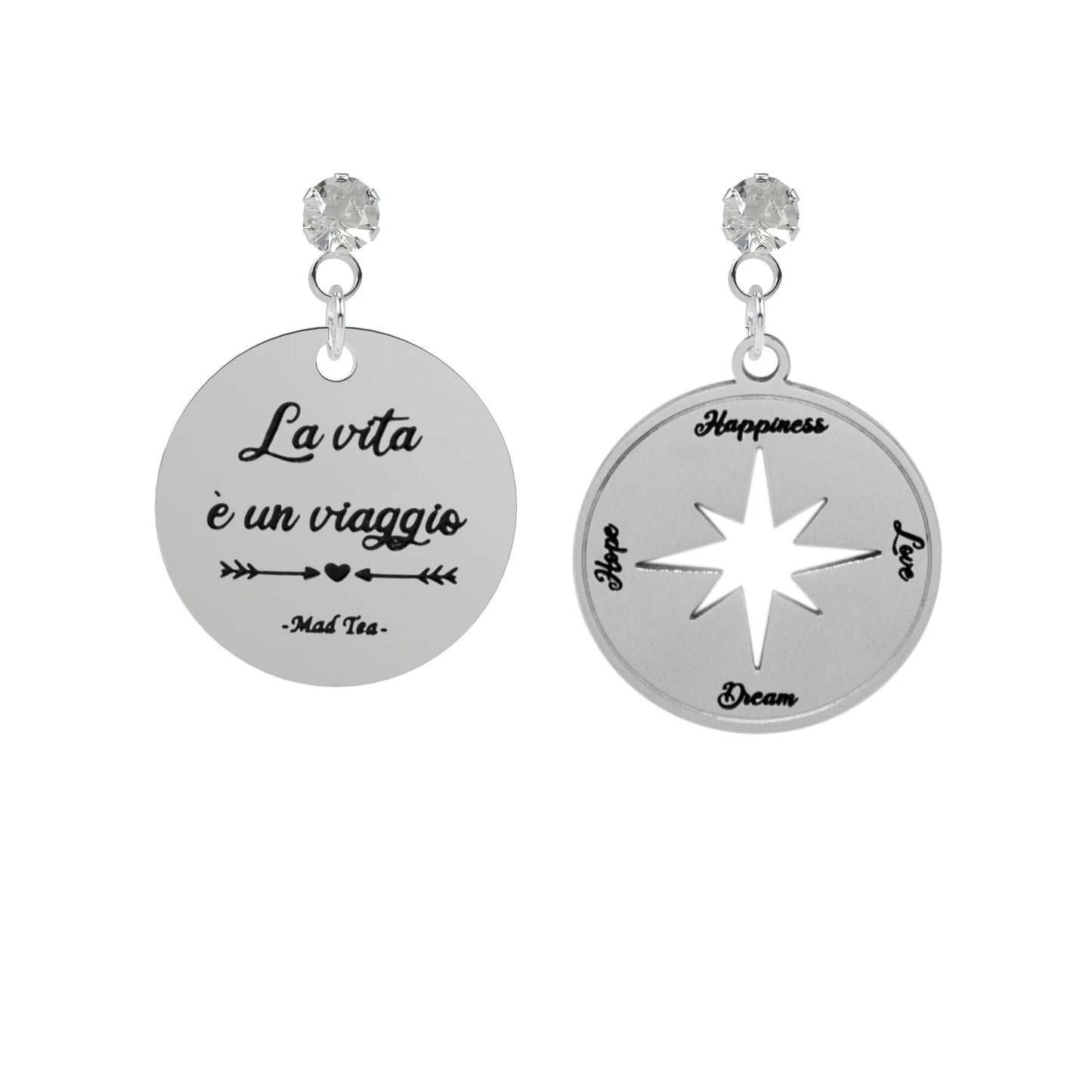Orecchini “La vita è un viaggio”