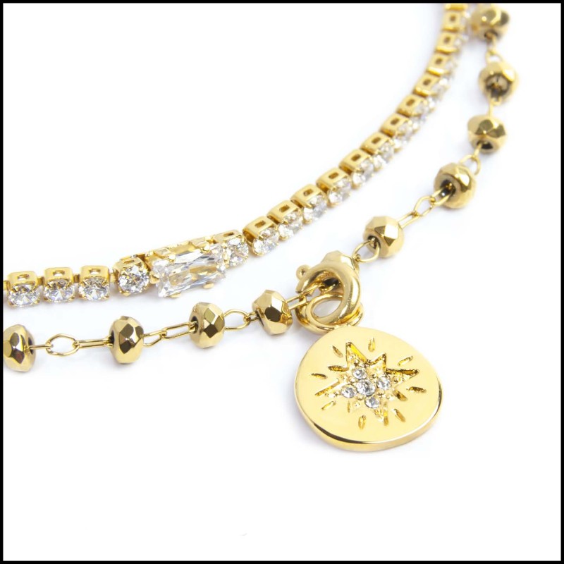 Bracciali e charm rosa dei venti BASE GIALLA