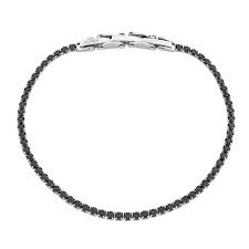BRACCIALE TENNIS NERO