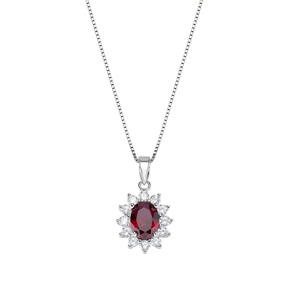 Collana Royal Lady Zircone Rubino