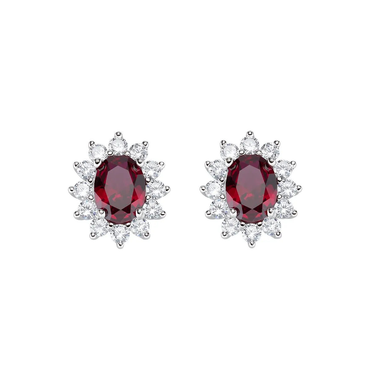 Orecchini Royal Lady Zircone Rubino