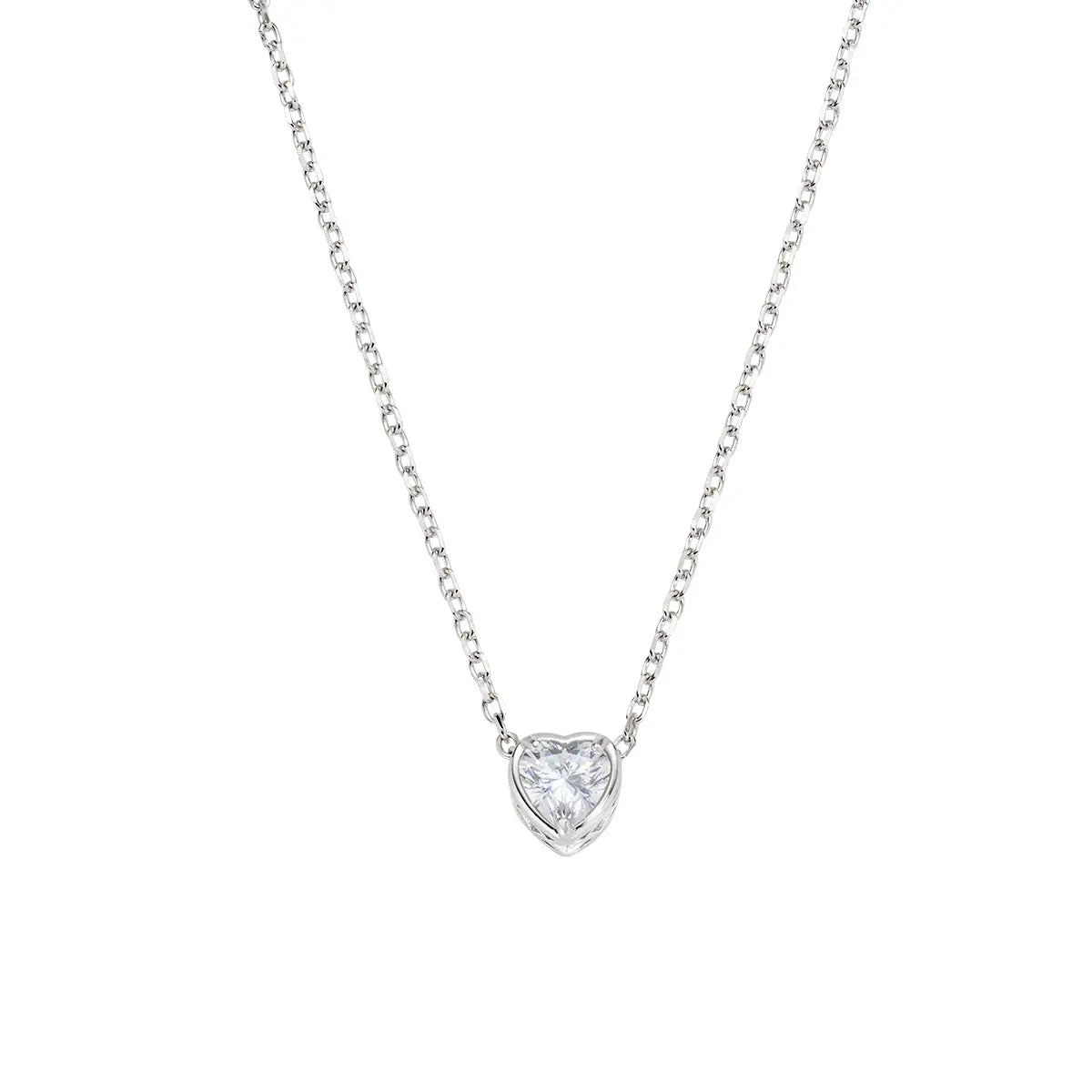 Collana Amore con Solitario a Cuore