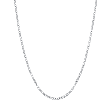 COLLANA LUNGA DONNA IN ACCIAIO PER CHARMS CON MOSCHETTONE