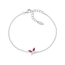 BRACCIALE PETALI ROSSO CILIEGIA