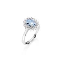 Anello Adattabile Royal Lady Zircone Acquamarina