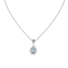Collana Mini Royal Lady con Zircone Blu London