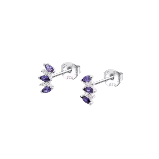 ORECCHINI LOTUS SFUMATO VIOLA