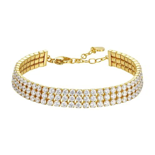 BRACCIALE TENNIS 3 FILI GIALLO