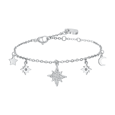 BRACCIALE DONNA IN ACCIAIO CON STELLA DI SISSI