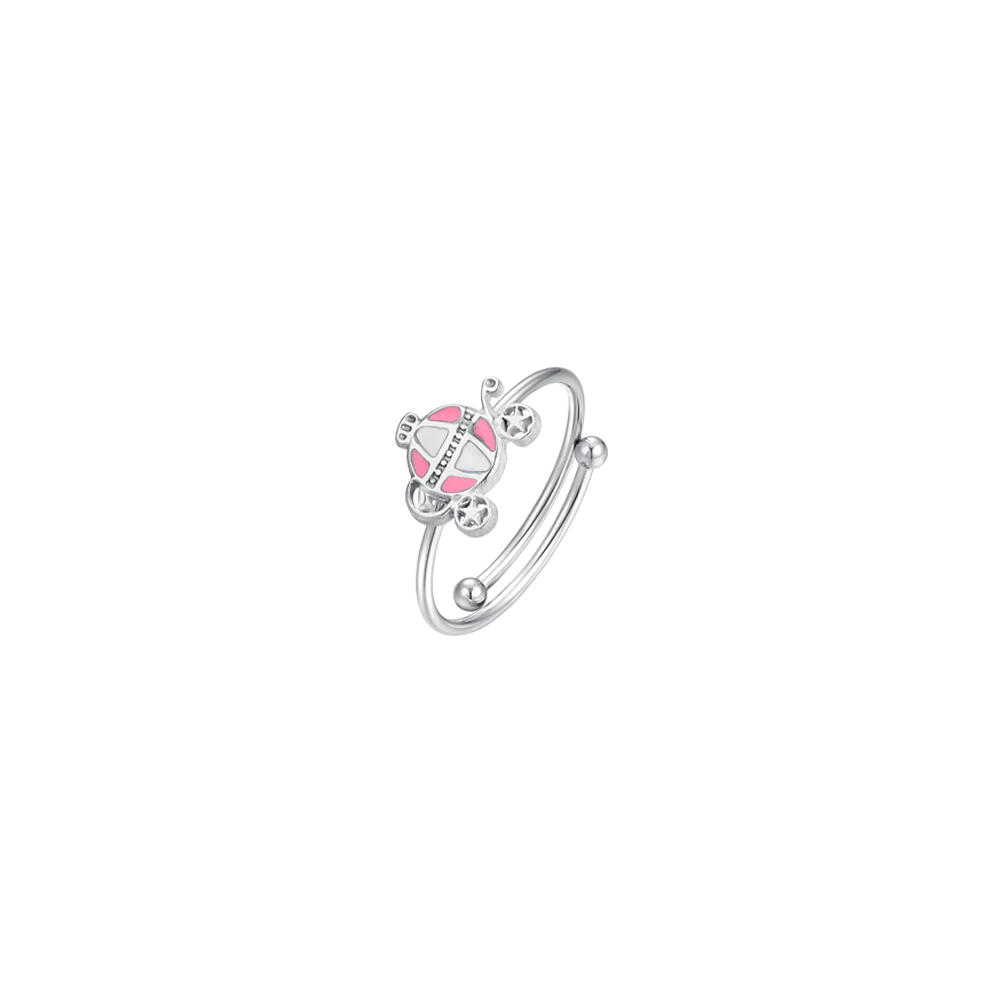 ANELLO BAMBINA IN ACCIAIO CON CARROZZA