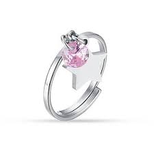 ANELLO CON STELLA E ZIRCONE ROSA