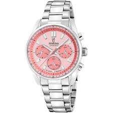 OROLOGIO DONNA ACCIAIO QUADRANTE ROSA