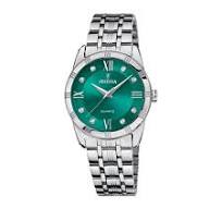 OROLOGIO DONNA CON PIETRE E SFONDO VERDE