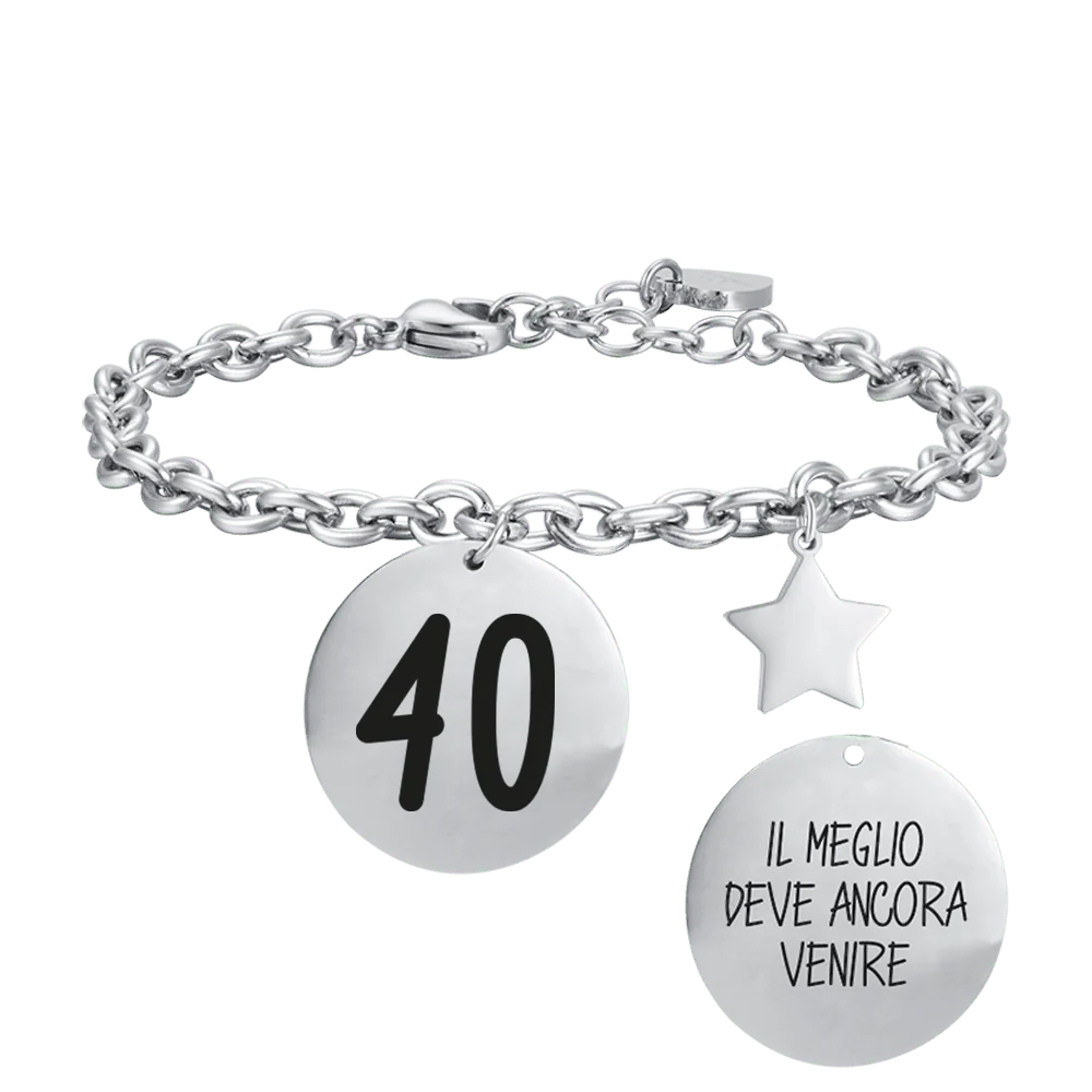 BRACCIALE DONNA IN ACCIAIO 40 IL MEGLIO DEVE ANCORA VENIRE