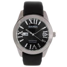 OROLOGIO HAUREX DONNA PELLE NERA