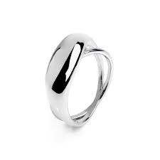 Anello doppia fascia BIANCO