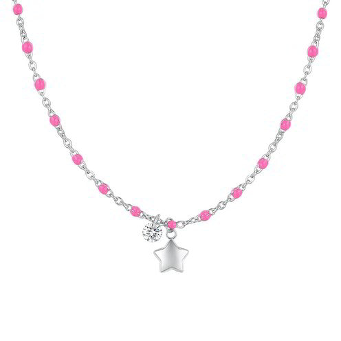 COLLANA COLORE FUCSIA STELLA