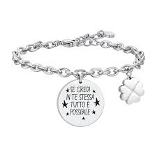 BRACCIALE DONNA IN ACCIAIO CREDI IN TE STESSA