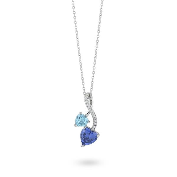 COLLANA BOCCADAMO DUE CUORI SW
