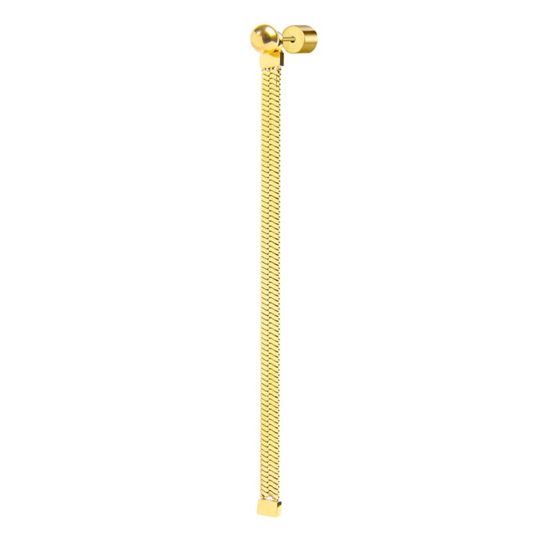 Orecchino pendente con catena snake (GIALLO )