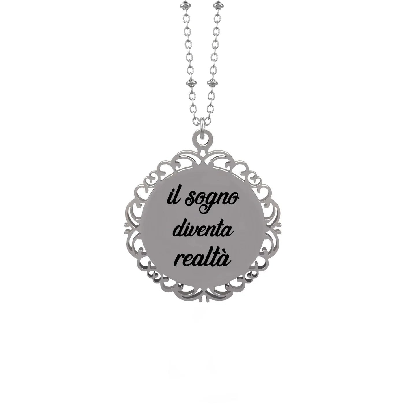 Collana orologio di Cenerentola “Allo scoccare della mezzanotte”