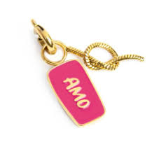 Charm amo e nodo GIALLO