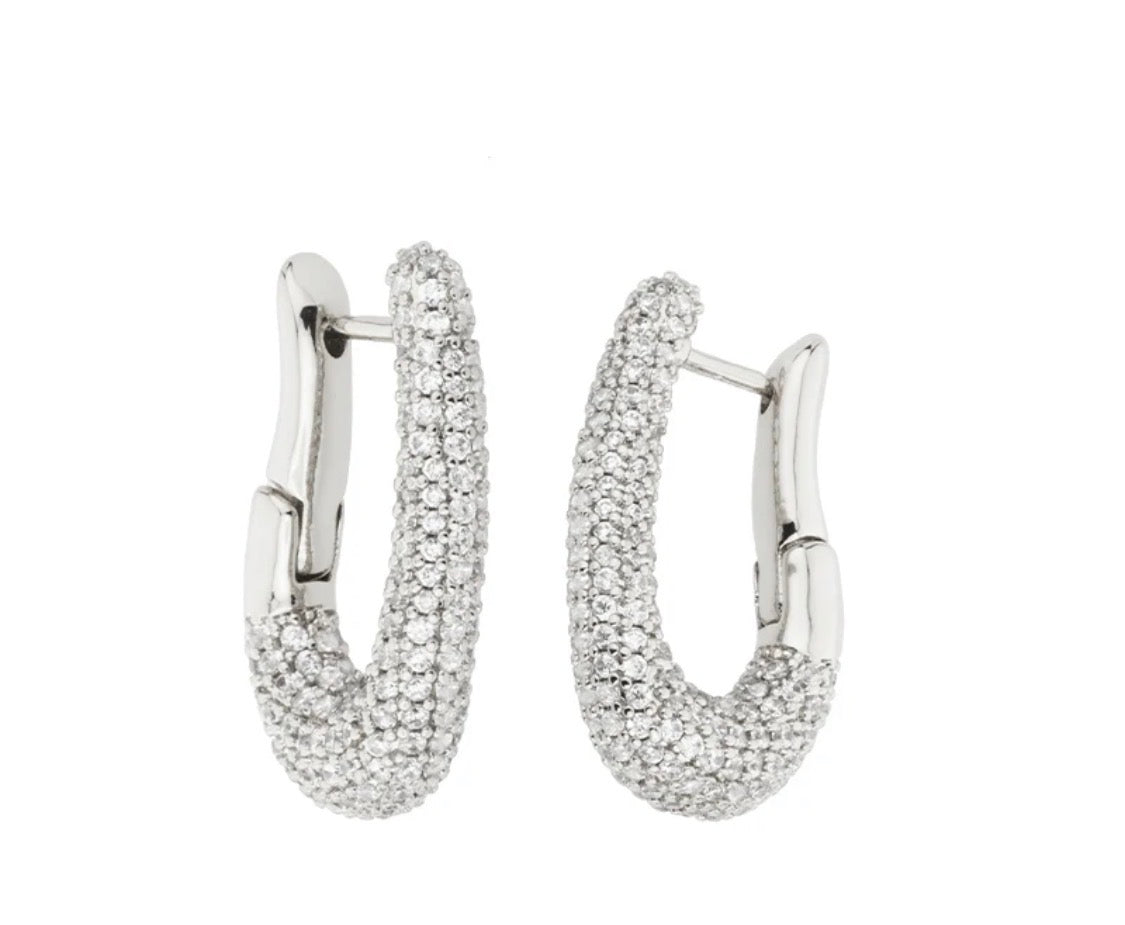 ORECCHINI CERCHIO PAVE’ ZIRCONI