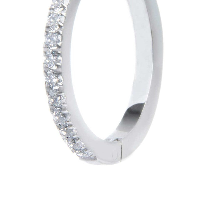 ORECCHINO A CERCHIO 2CM CON ZIRCONI BIANCO