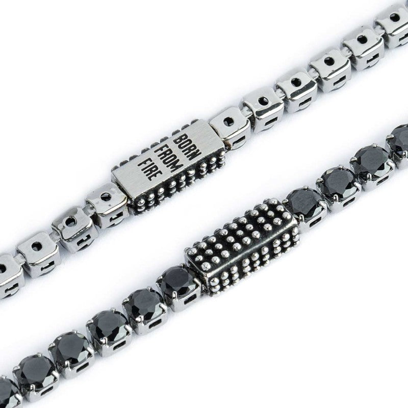 BRACCIALI TENNIS 4MM NERI