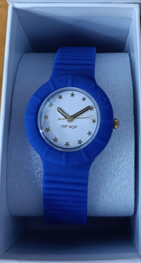 OROLOGIO BLU STELLE HIP HOP CAUCCIÙ DONNA