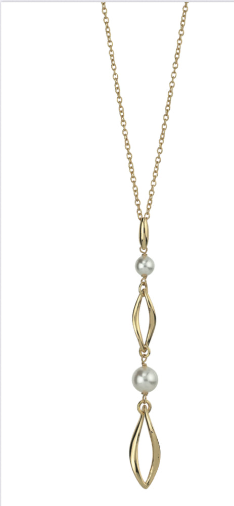 COLLANA PERLA PLACCATA ORO