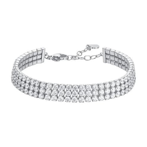 BRACCIALE TENNIS 3 FILI BIANCO